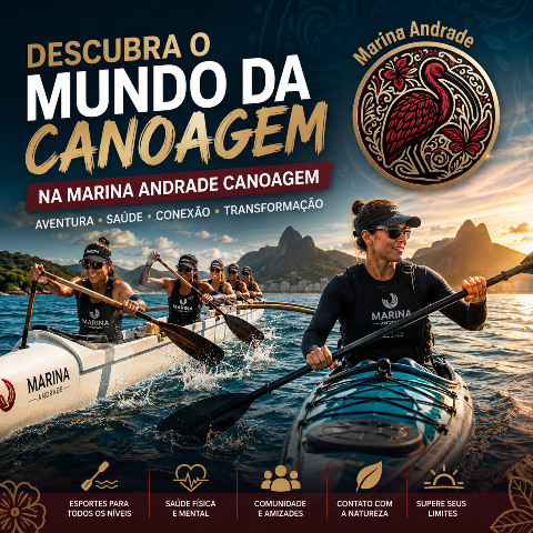 descubra a canoagem na marina andrade